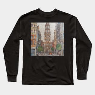 Bogota city drawing Long Sleeve T-Shirt